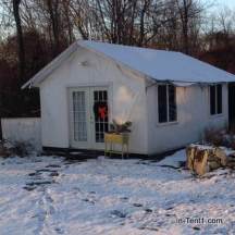 InTent workout in winter